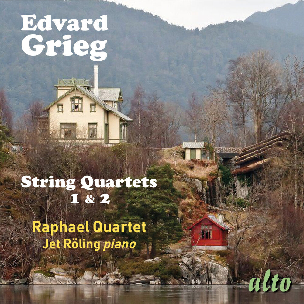 the album cover for Roling, Jet / Raphael Quartet - Edvard Grieg: String Quartets Nos. 1 & 2