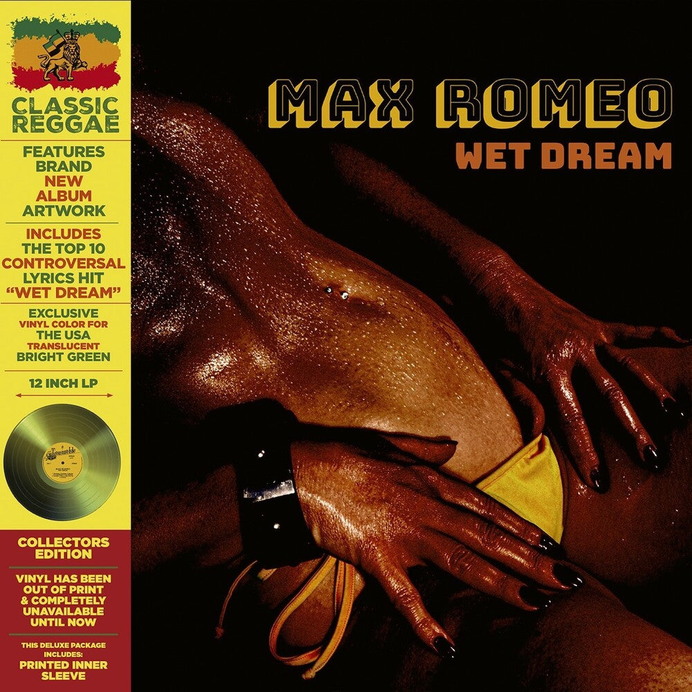 the album cover for Max Romeo - Wet Dream - Green [Colored Vinyl] [Deluxe] (Grn) [Limited Edition] [Remastered]