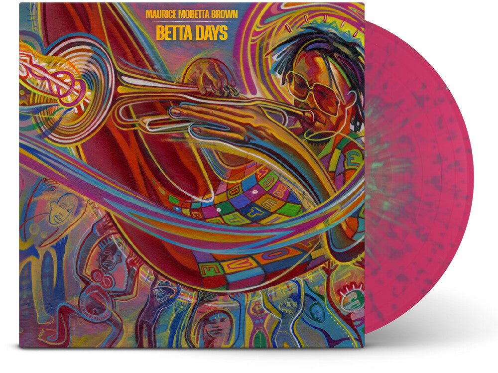 the album cover for Maurice Brown  Mobetta - Betta Days [Pink/Green Colored Vinyl]