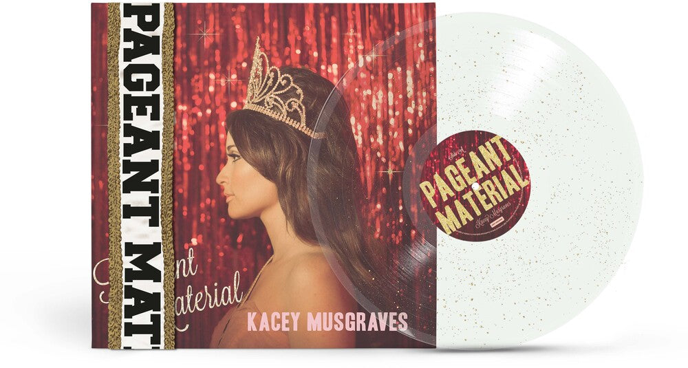 the album cover for Kacey Musgraves - Pageant Material [Clear Vinyl] (Gol) [Limited Edition] (Aniv)