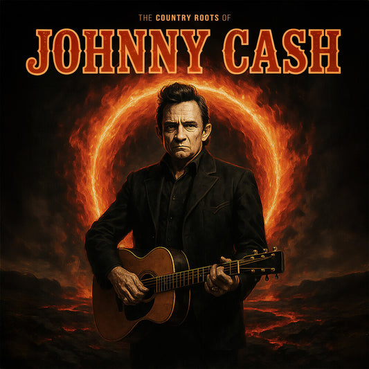 the album cover for Johnny Cash - Country Roots Of