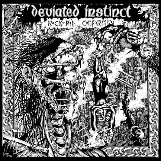 the album cover for Deviated Instinct - Rock 'n' Roll Conformity