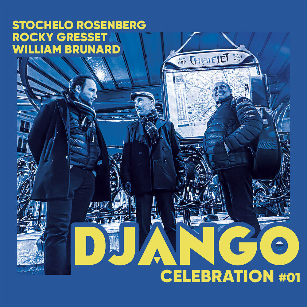 the album cover for Stochelo Rosenberg  Gresset,Rocky / Brunard,William - Django Celebration 1