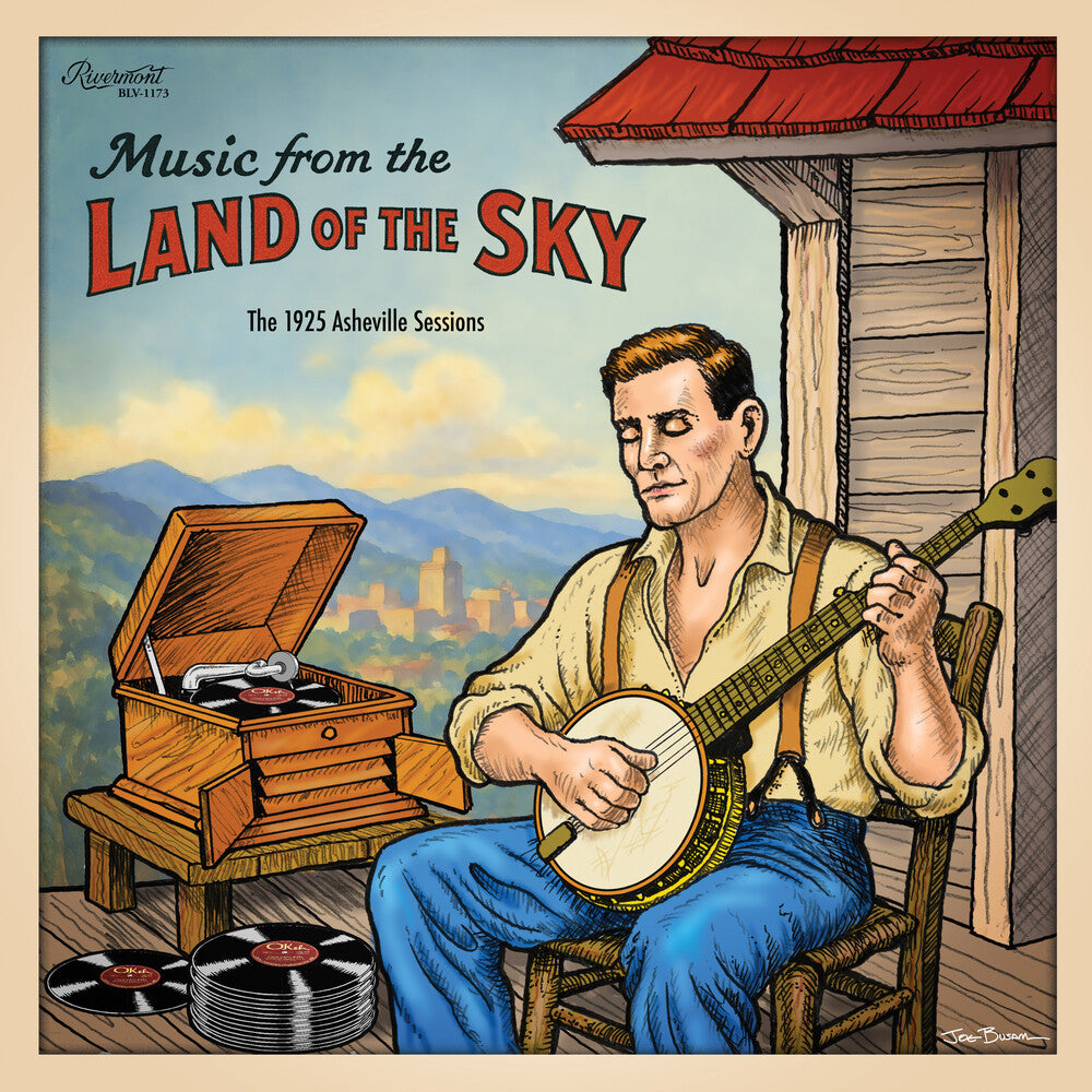 the album cover for Music From The Land Of The Sky / Various (Cvnl) - Music From The Land Of The Sky / Various [Clear Vinyl]