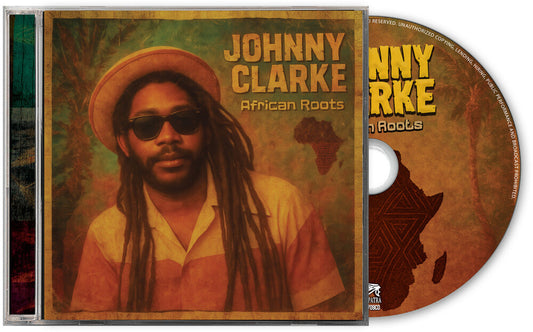 the album cover for Johnny Clarke - African Roots