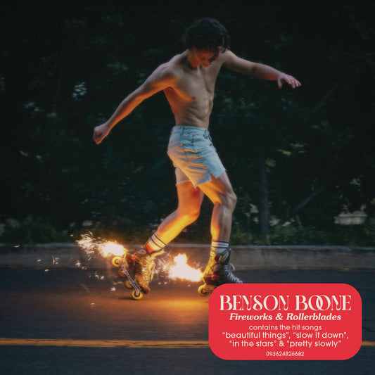 the album cover for Benson Boone - Fireworks And Rollerblades