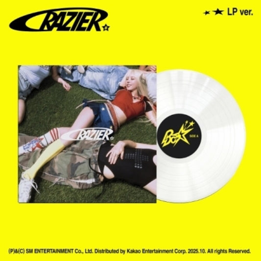 the album cover for Boa - Crazier - incl. Photobook, Folded Poster, Postcard + Photocard