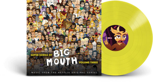 the album cover for Big Mouth Cast (Colv) - Super Songs Of Big Mouth Vol. 3 - O.S.T. [Colored Vinyl]