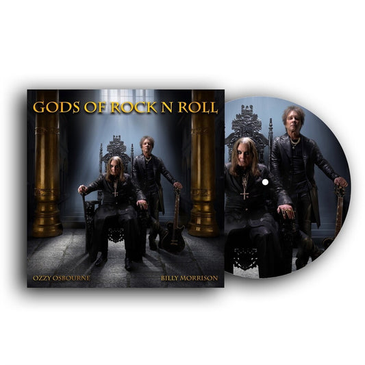 the album cover for Ozzy Osbourne - Gods Of Rock N Roll [Limited Edition Double-Sided Picture Disc Vinyl]