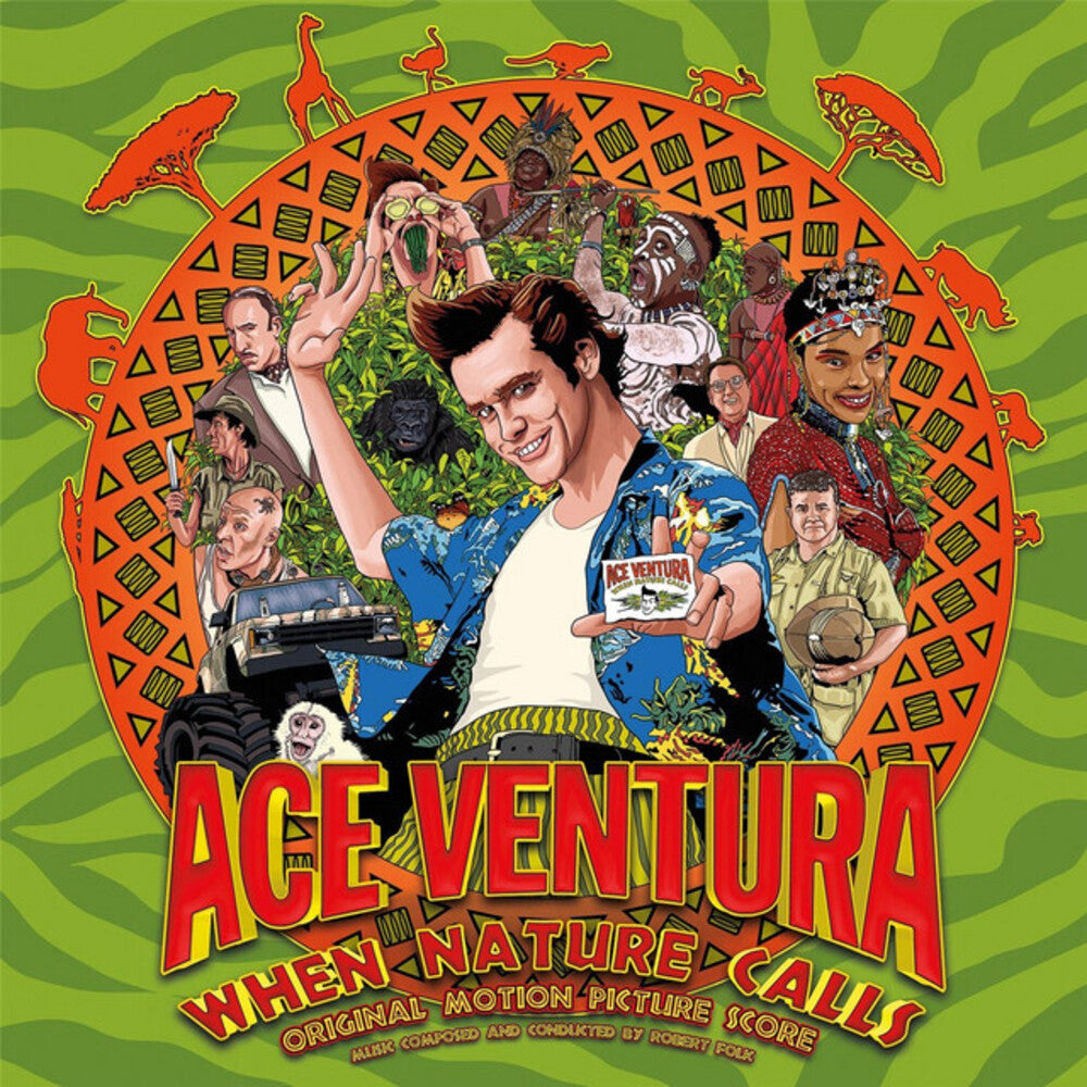 the album cover for Robert Folk  (Colv) (Grn) - Ace Ventura: When Nature Calls - O.S.T. [Colored Vinyl]