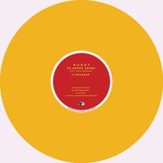 the album cover for Mandy / Booka Shade / Laurie Anderson - O Superman 2025 [Colored Vinyl] (Ep) (Ylw)