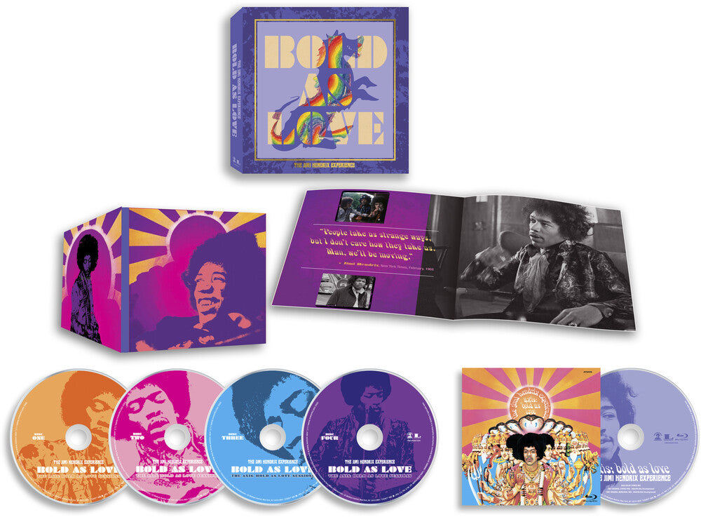 the album cover for The Jimi Hendrix Experience - Bold As Love [CD Box Set]