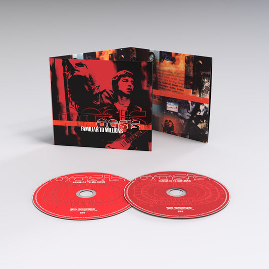 the album cover for Oasis - Familiar To Millions -  [2CD]