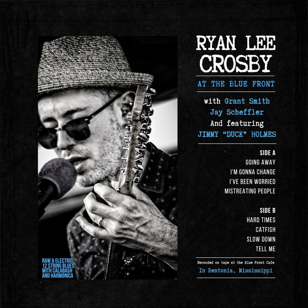 the album cover for Ryan Crosby  Lee - At The Blue Front