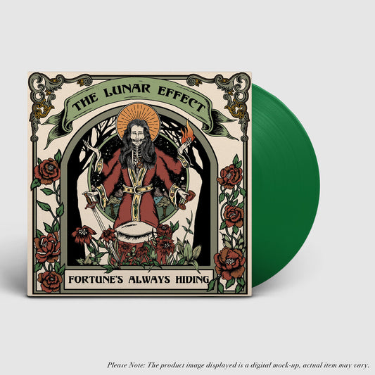 the album cover for Lunar Effect - Fortune's Always Hiding [Clear Vinyl] (Grn) [Limited Edition]