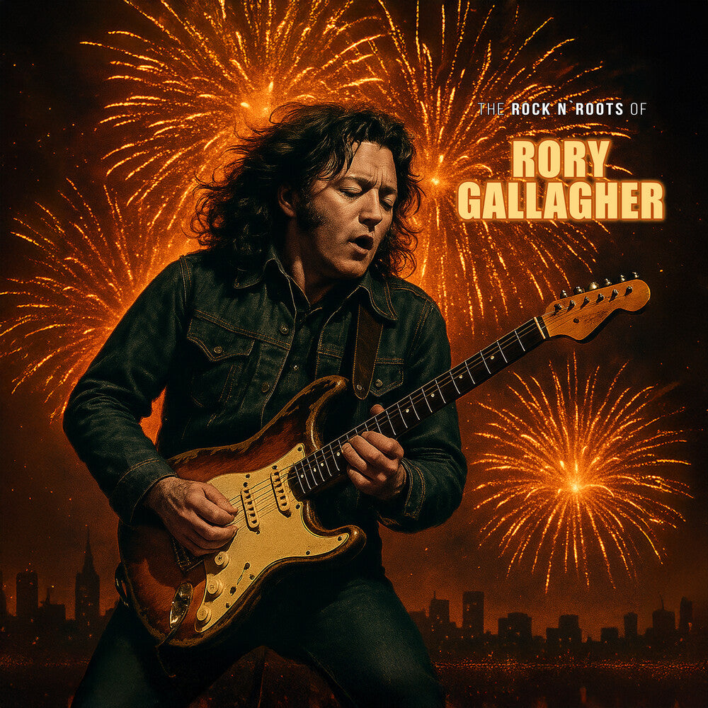 the album cover for Rory Gallagher - Rock N Roots Of [Clear Vinyl]
