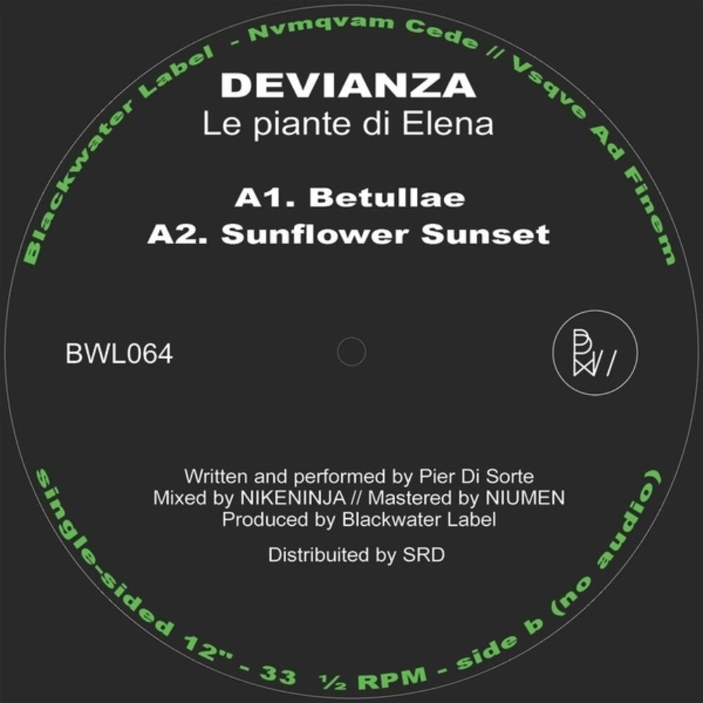 the album cover for Devianza - Piante Di Elena (Ep)