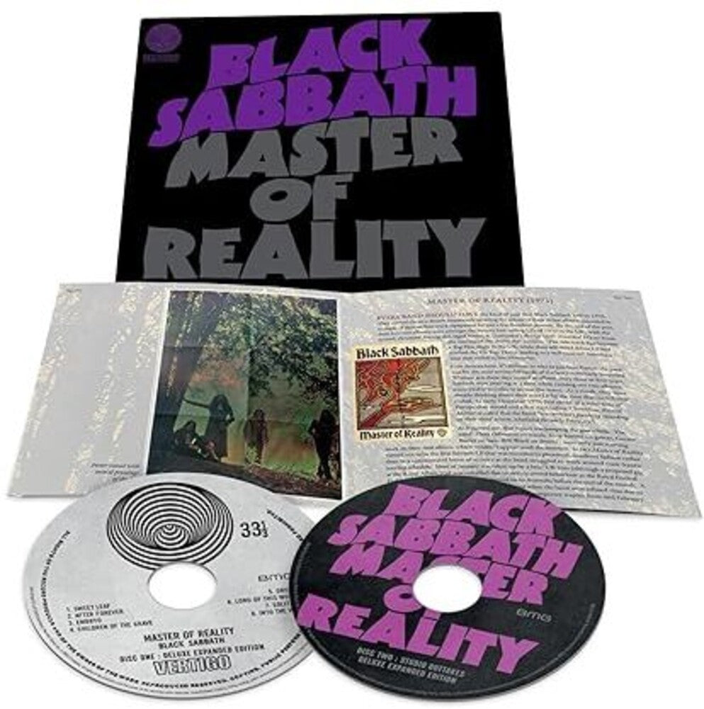 the album cover for Black Sabbath - Master Of Reality: Deluxe (Bonus Tracks) [Digipak]