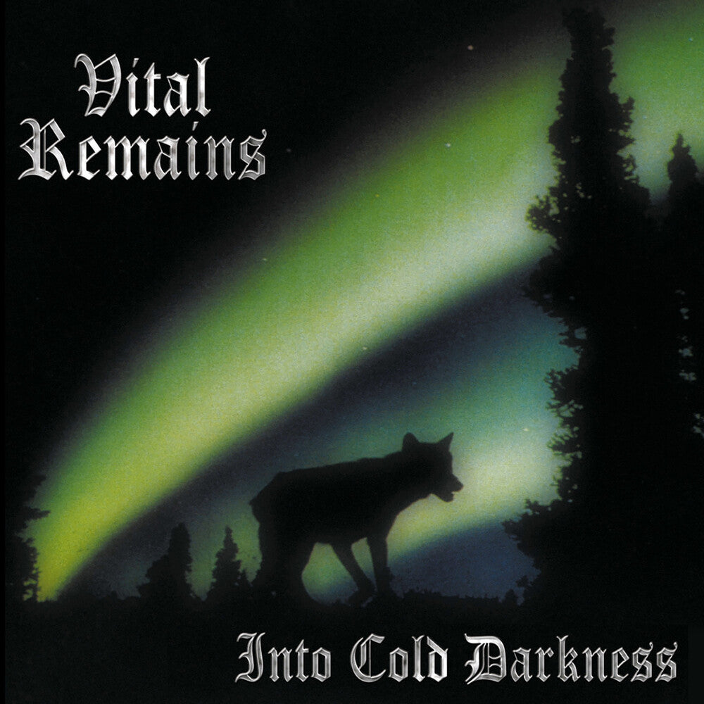 the album cover for Vital Remains - Into Cold Darkness [Colored Vinyl] (Grn) (Aniv)