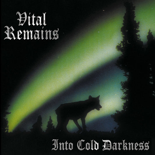 the album cover for Vital Remains - Into Cold Darkness [Colored Vinyl] (Grn) (Aniv)