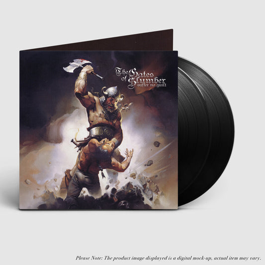 the album cover for Gates Of Slumber - Suffer No Guilt