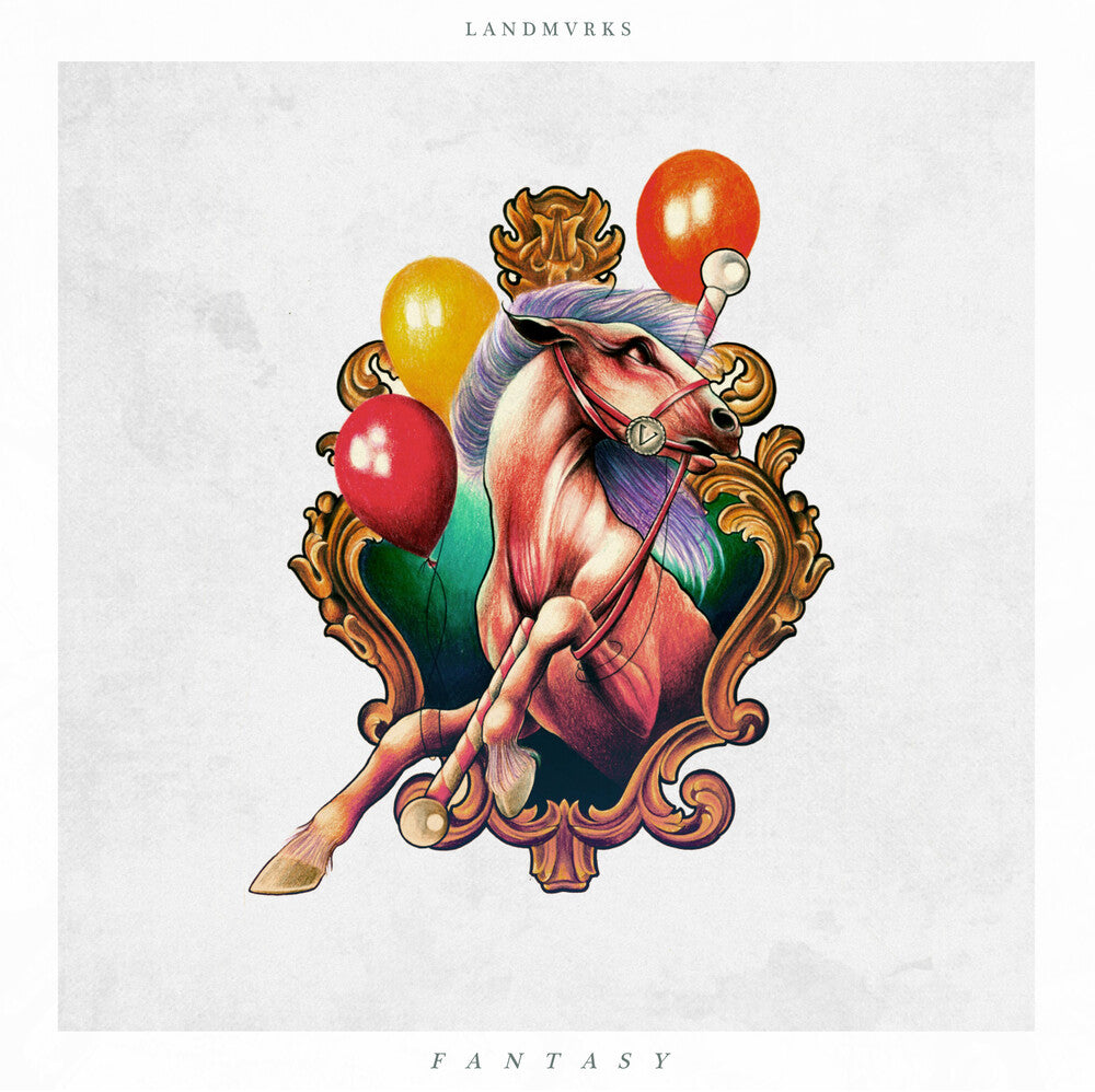 the album cover for LANDMVRKS - Fantasy [Colored Vinyl] [Limited Edition] (Pnk) (Wht)