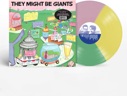 the album cover for They Might Be Giants - They Might Be Giants [Colored Vinyl] (Grn) [180 Gram] (Pnk)