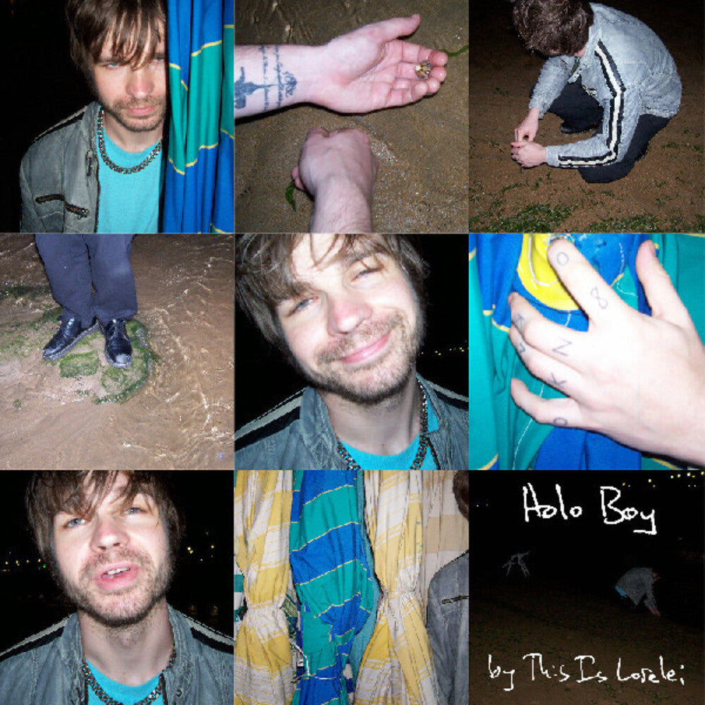the album cover for This Is Lorelei - Holo Boy [Blue Colored Vinyl]
