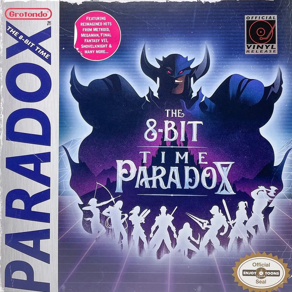 the album cover for 8 Bit Time Paradox - O.S.T. (Colv) (Purp) - 8 Bit Time Paradox - O.S.T. [Colored Vinyl] (Purp)