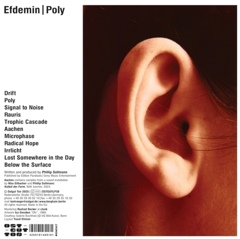 the album cover for Efdemin - Poly