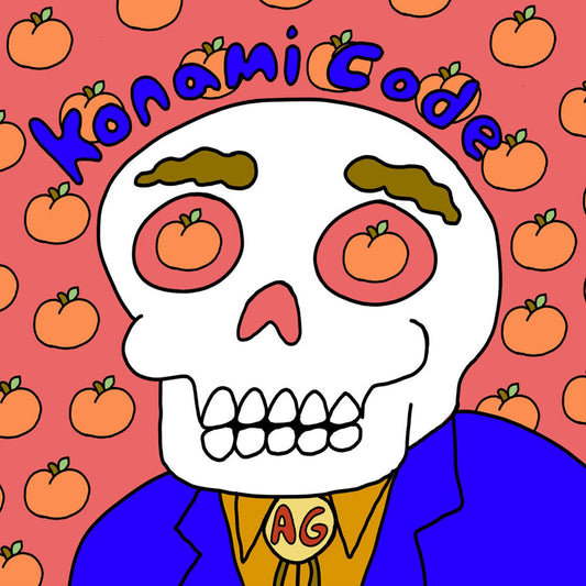 the album cover for Arcadia Grey - Konami Code