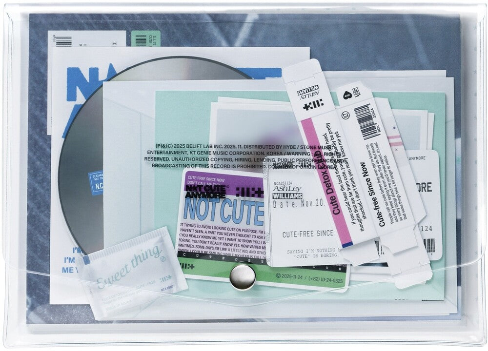 the album cover for ILLit - Illit 1st Single Album 'not Cute Anymore' (W/Book)