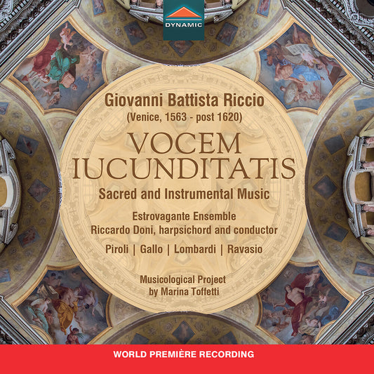 the album cover for Estrovagante Ensemble - Giovanni Battista Riccio: Vocem Iucunditatis