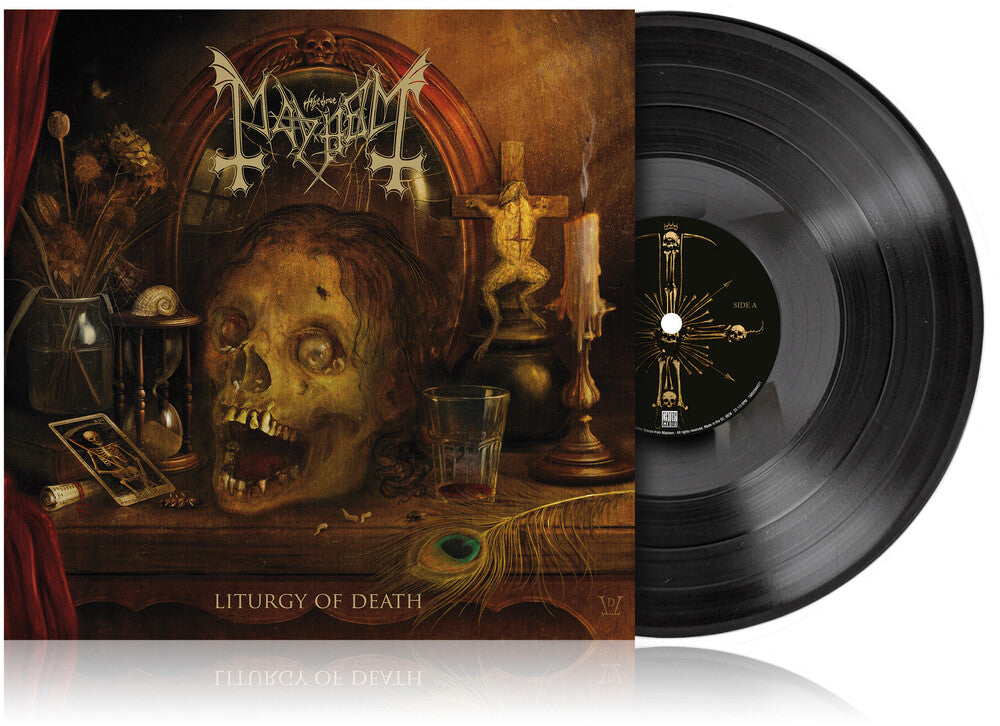 the album cover for Mayhem - Liturgy Of Death