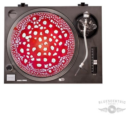 the album cover for Red Mushroom Cap Graphic Turntable Slip Mat - Red Mushroom Cap Graphic Turntable Slip Mat