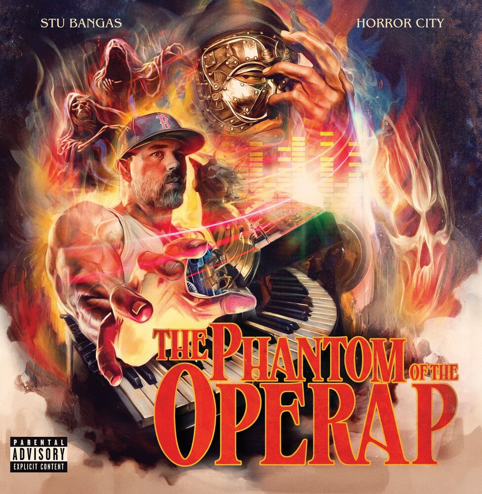 the album cover for Stu Bangas  / Horror City - Phantom Of The Operap