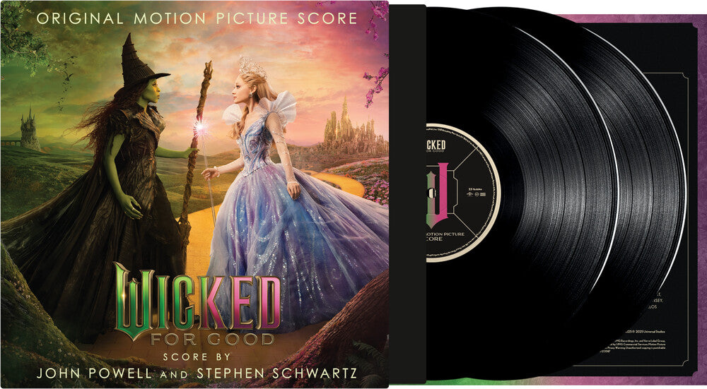 the album cover for John Powell/Stephen Schwartz - Wicked: For Good (The Original Motion Picture Score) [2 LP]