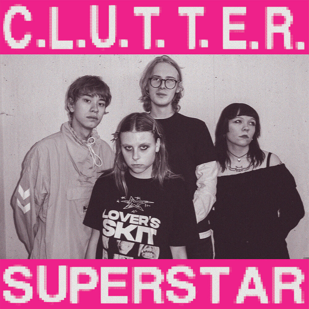 the album cover for Clutter - C.L.U.T.T.E.R. / Superstar [Colored Vinyl] (Purp)