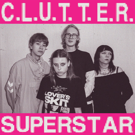 the album cover for Clutter - C.L.U.T.T.E.R. / Superstar [Colored Vinyl] (Purp)