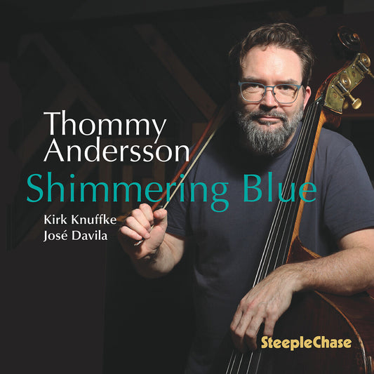 the album cover for Thommy Andersson - Shimmering Blue