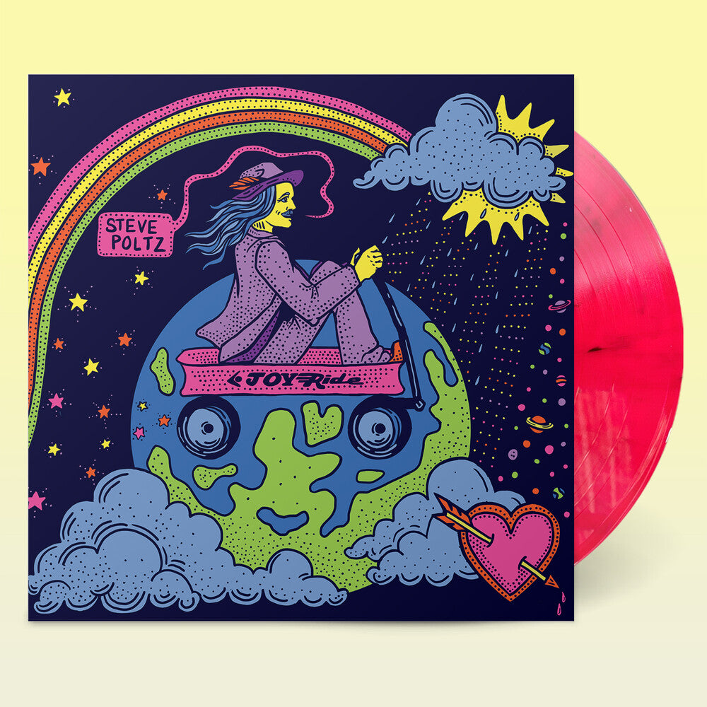 the album cover for Steve Poltz - Joyride - Pink [Colored Vinyl] [Limited Edition] (Ofgv) (Pnk) [Download Included]