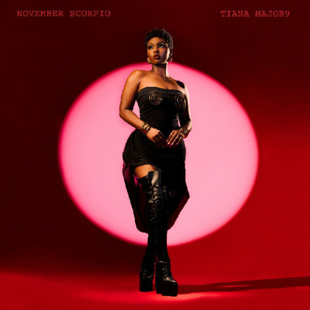 the album cover for Tiana Major9 - November Scorpio