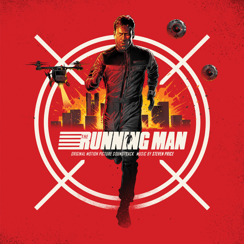 the album cover for Steven Price  / Running Man - O.S.T. (Colv) (Gry) - Steven Price  / Running Man - O.S.T. [Colored Vinyl] (Gry)