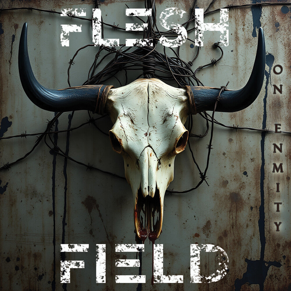 the album cover for Flesh Field - On Enmity