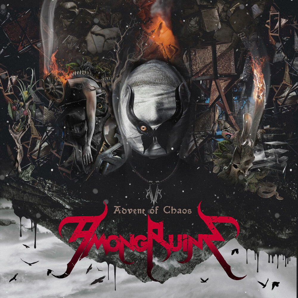 the album cover for Amongruins - Advent Of Chaos
