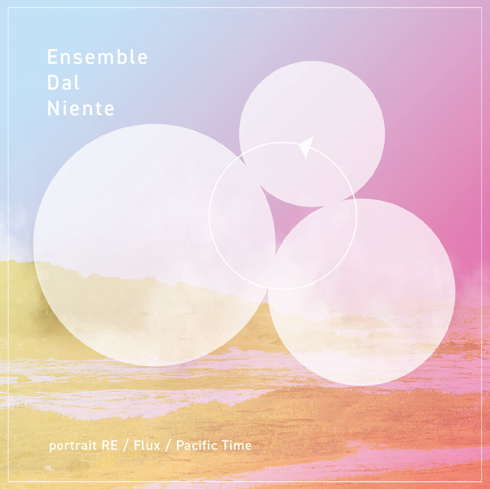the album cover for Ensemble Dal Niente - Portrait Re: Flux: Pacific Time