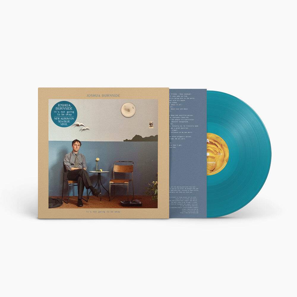 the album cover for Joshua Burnside - It's Not Going To Be Okay (Blue) [Colored Vinyl] (Ofgv)