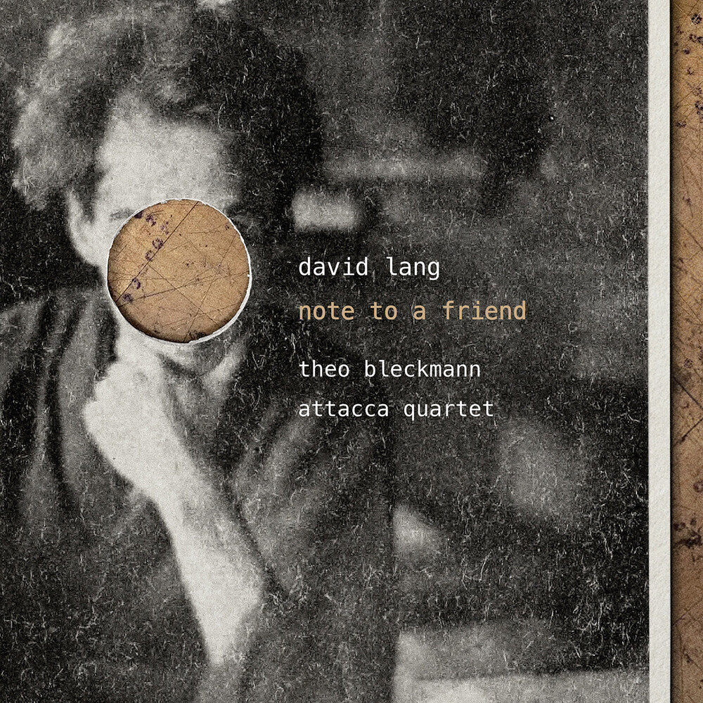 the album cover for Theo Bleckmann - Note To A Friend