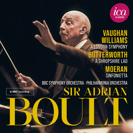 the album cover for Sir Boult  Adrian - Vaughan Williams Butterworth & Moeran (Live)