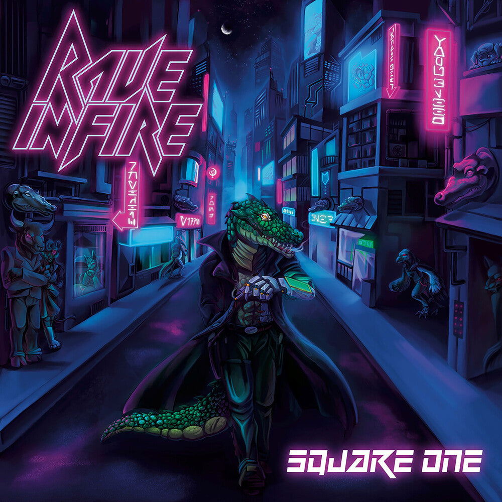 the album cover for Rave in Fire - Square One - Pink [Colored Vinyl] (Pnk)